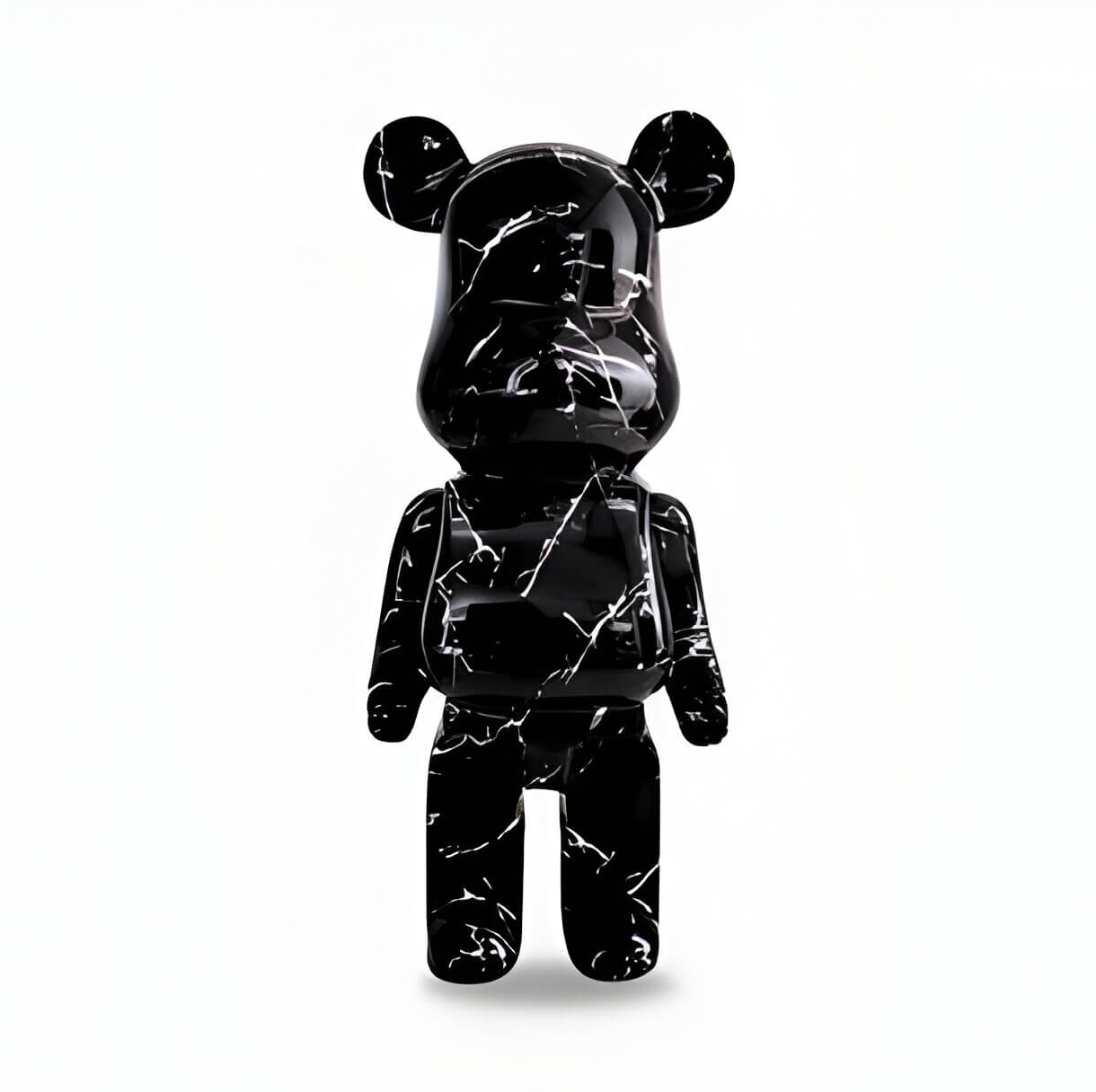 50cm Black stone giant bear sculpture