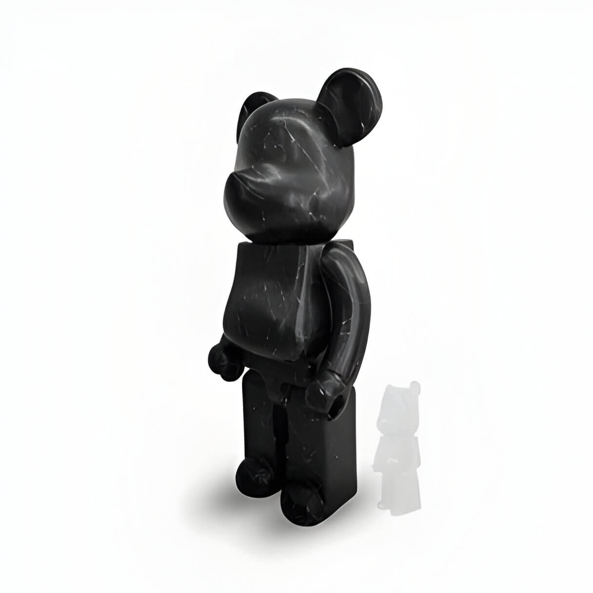 135cm black stone giant bear sculpture