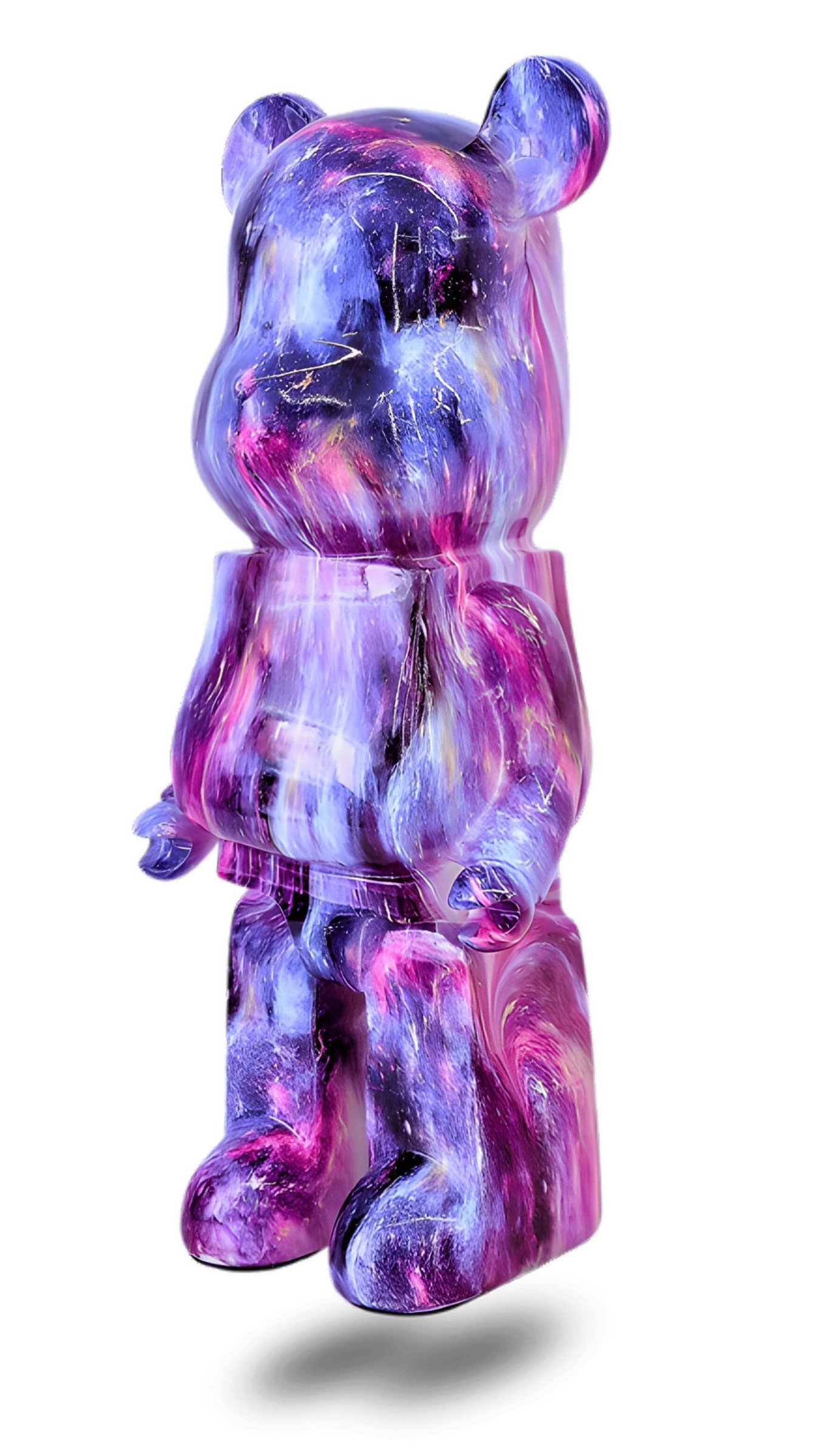 a purple and blue giant bear