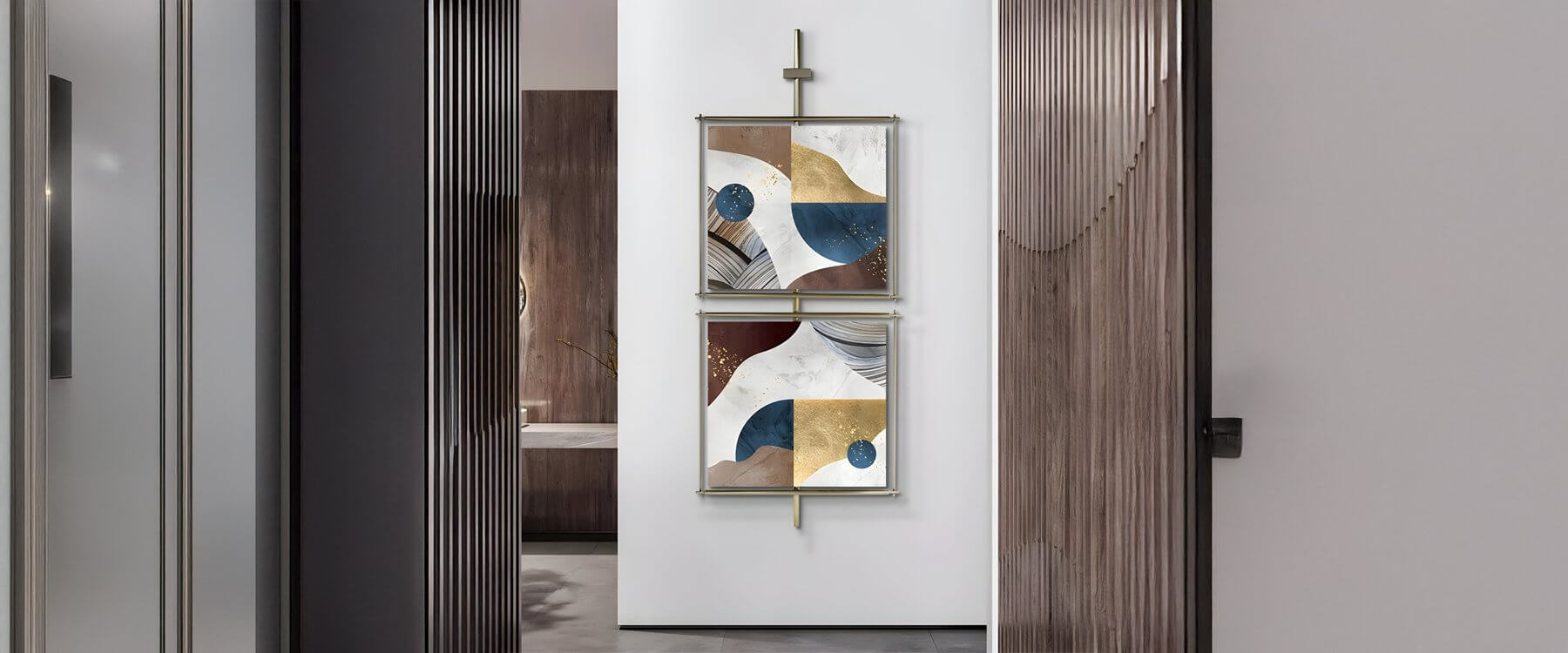 Statement Hallways: Iron Art Paintings for Hard‑to‑Decorate Vertical Spaces