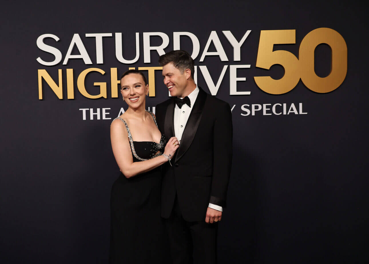Scarlett Johansson and Colin Jost