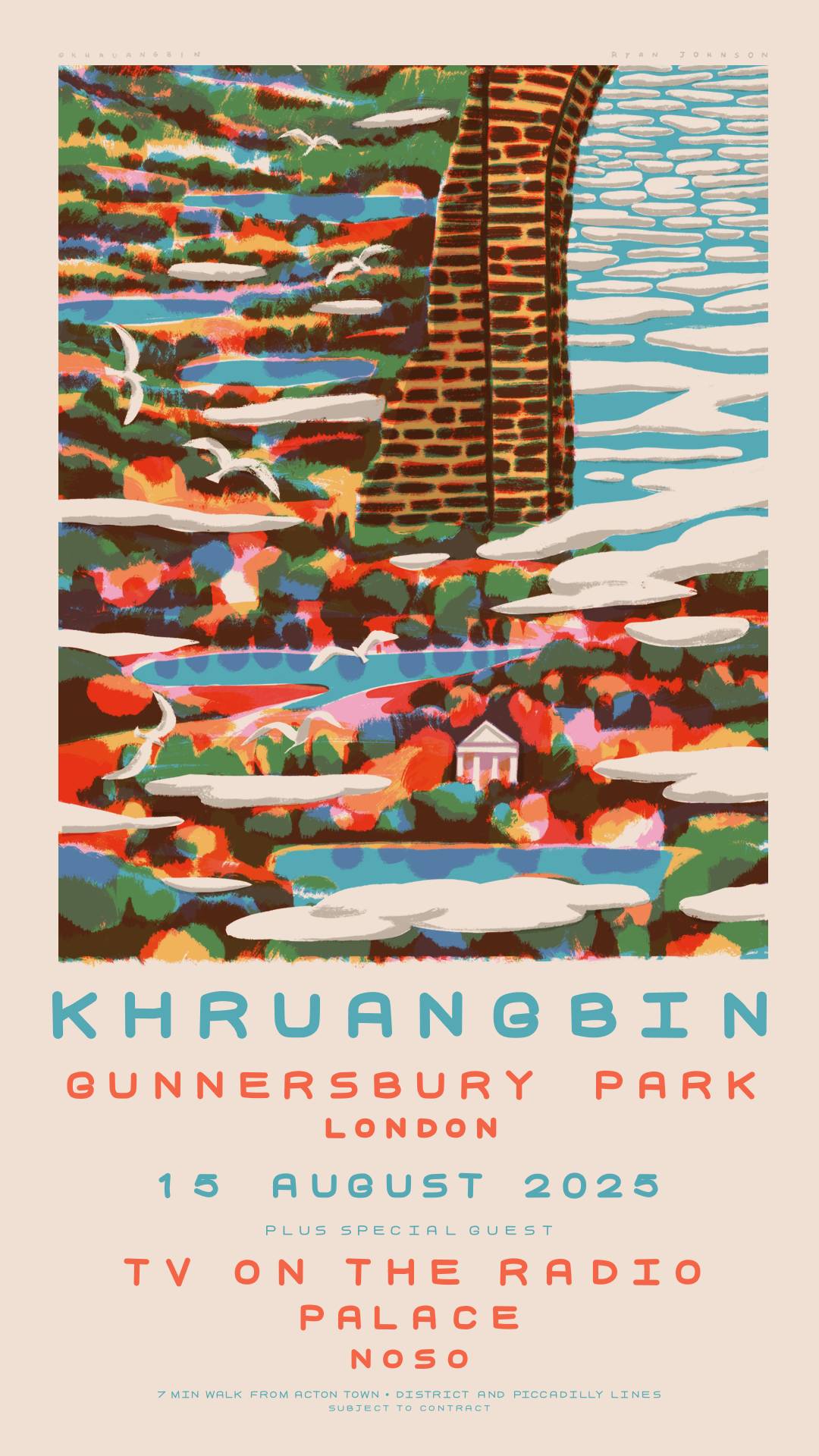 Khruangbin Gunnersbury Park poster