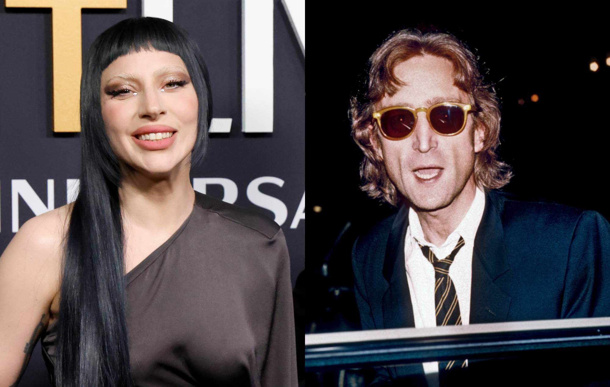 Lady Gaga and John Lennon. Credit: Taylor Hill and Vinnie Zuffante via GETTY