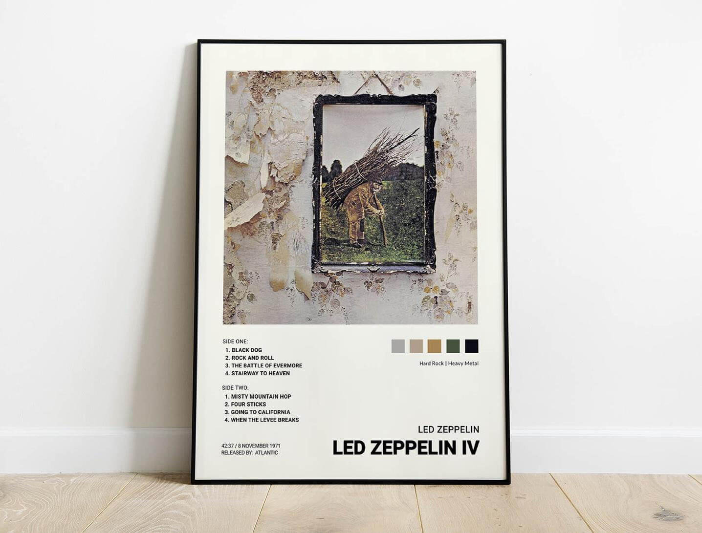 Led Zeppelin 4 Album Covers The Old Hermit In The Led Zeppelin