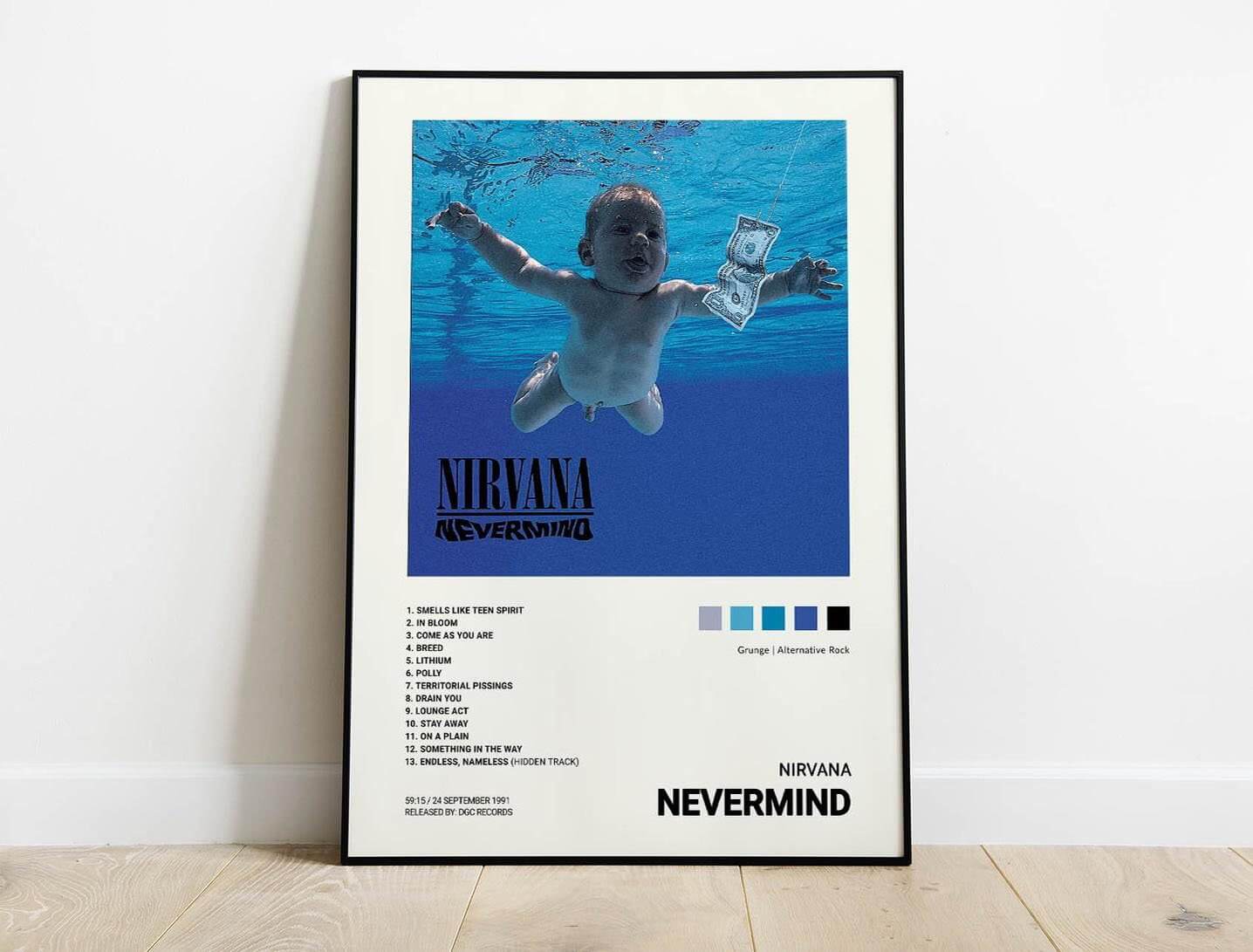 Nirvana Nevermind Music Album Poster: An Iconic Piece of Rock History