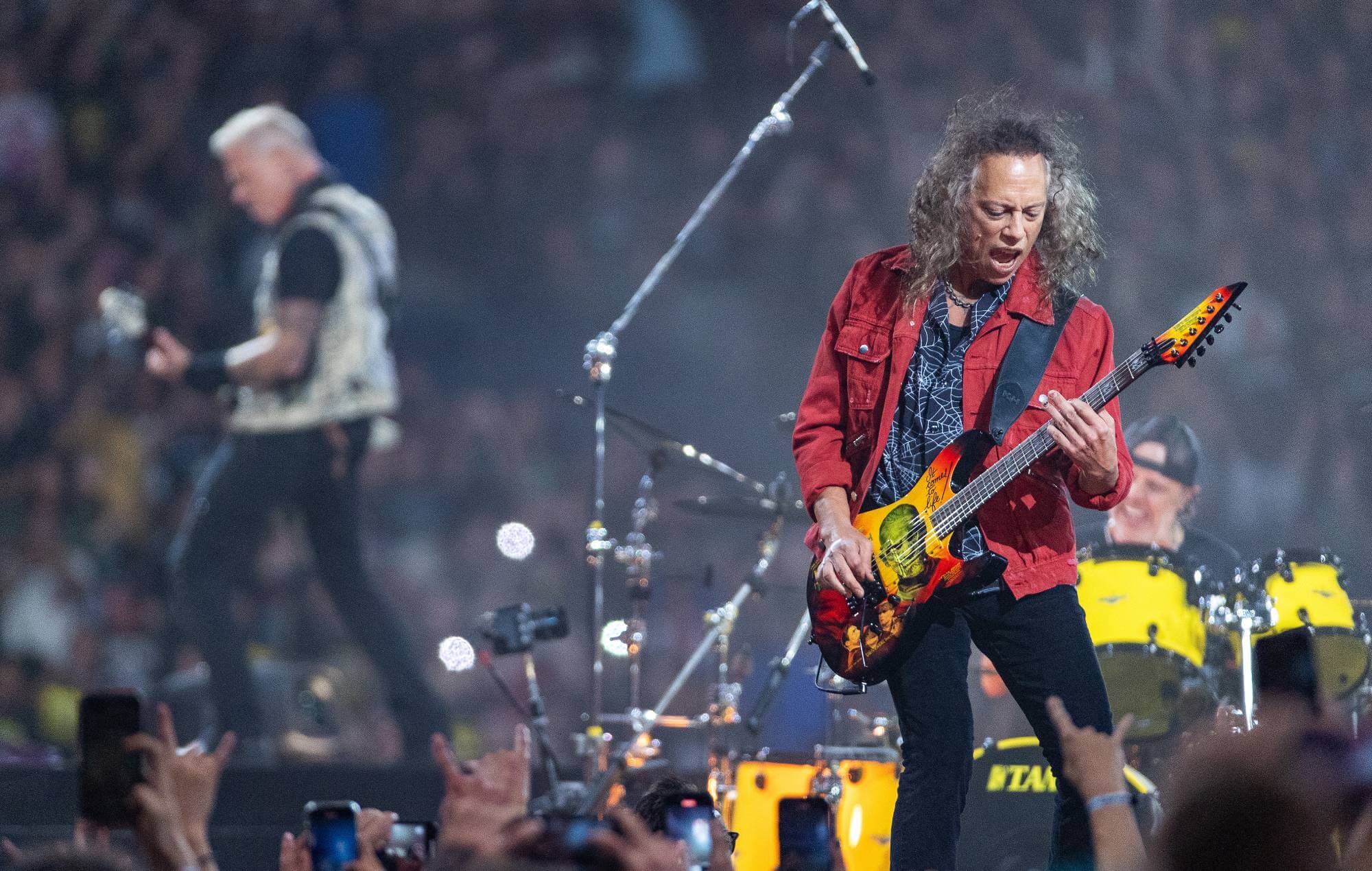 Kirk Hammett with James Hetfield
