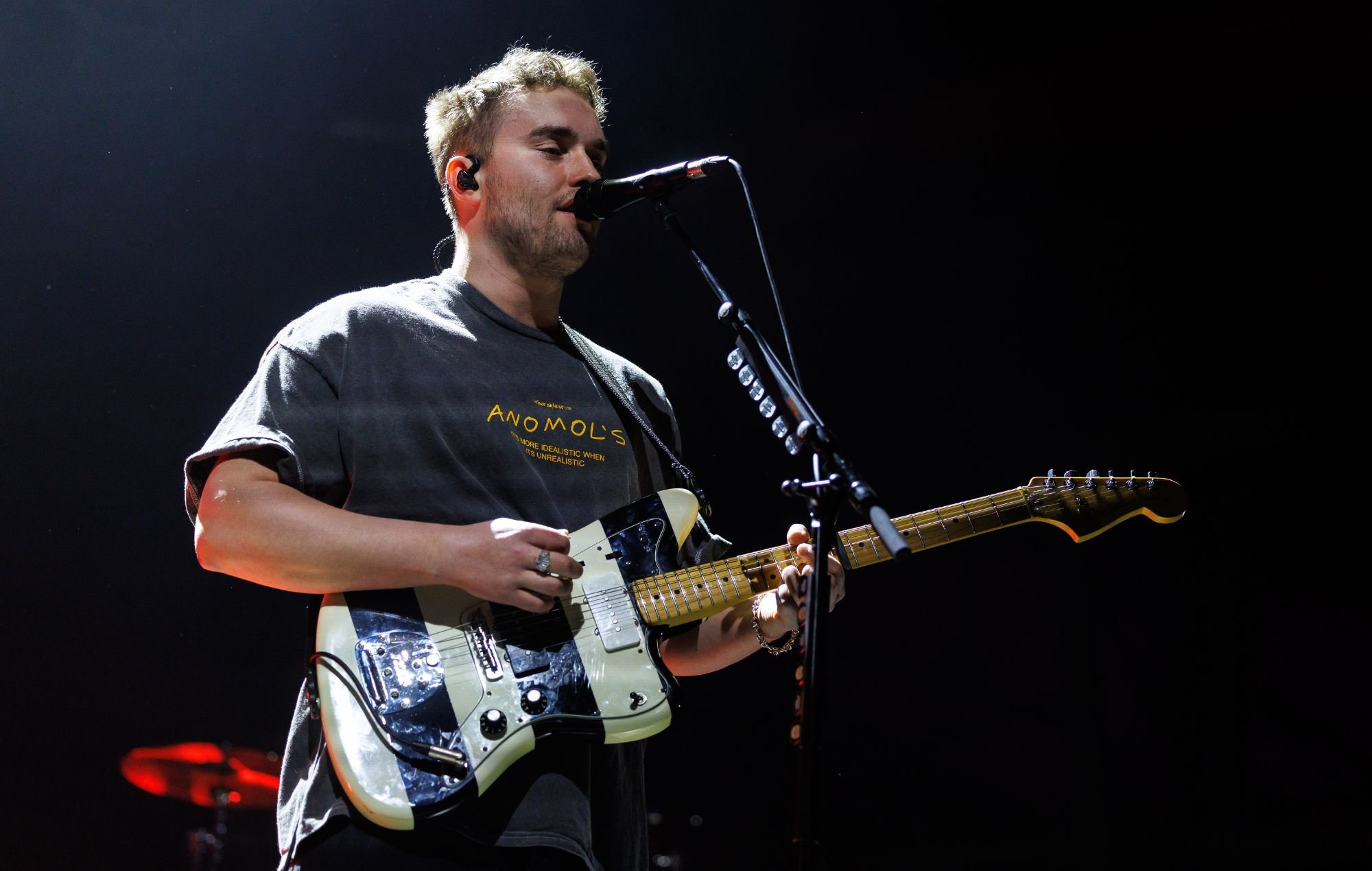 Sam Fender performs in March 2025
