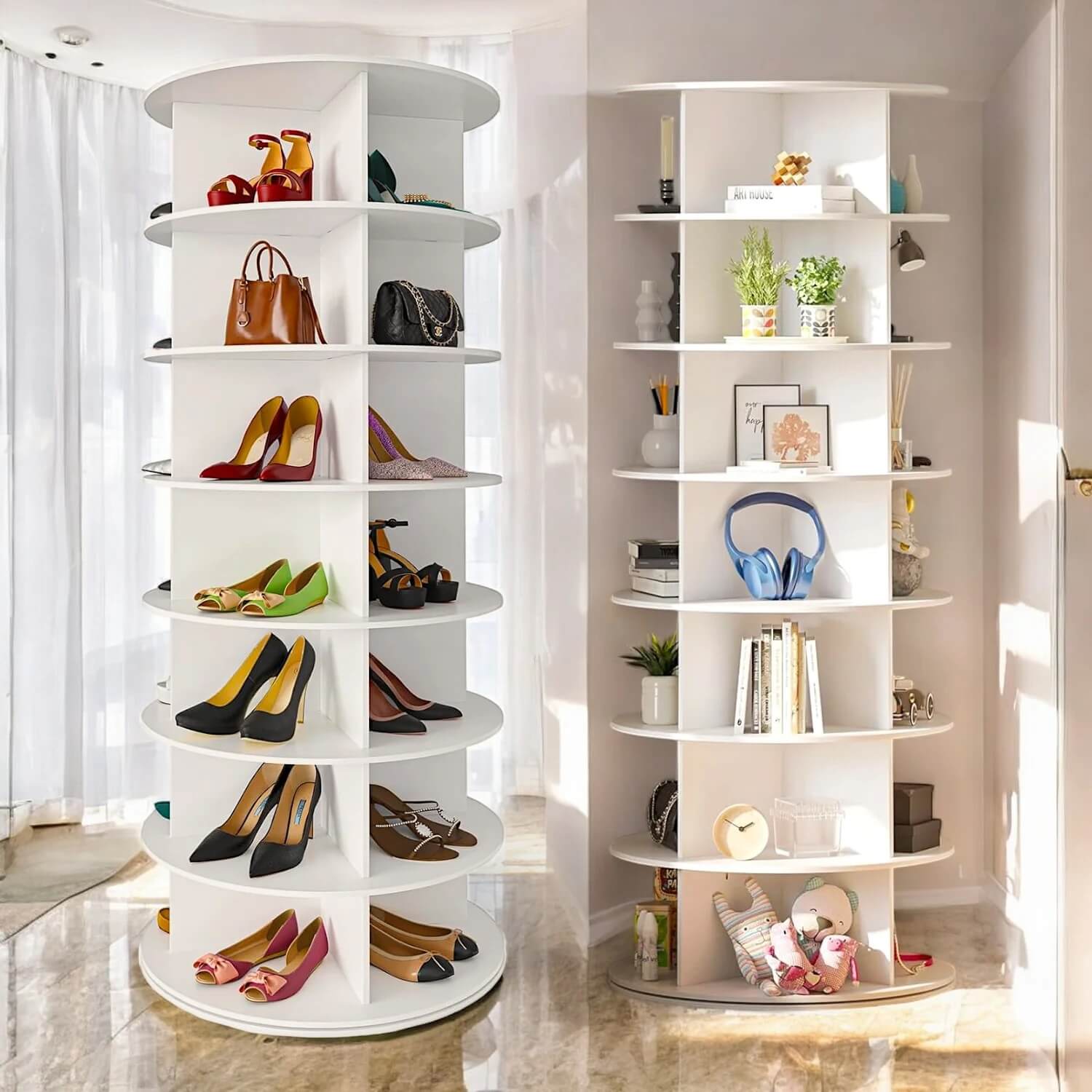 THE ROTATING SHOE TOWER THAT WENT VIRAL FOR HOME & FURNITURE