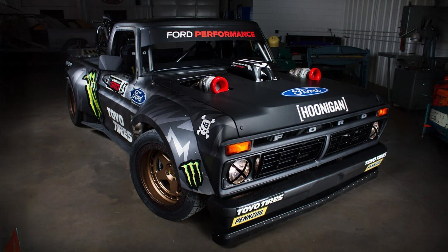 Ken Block's Hoonitruck: 917 HP 1977 Ford F-100 | Detroit Speed