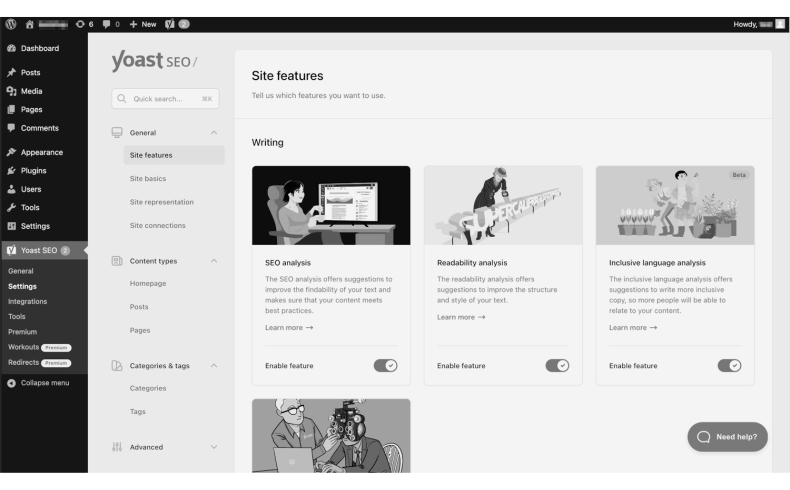 A screenshot of Yoast SEO's WordPress plugin homepage
