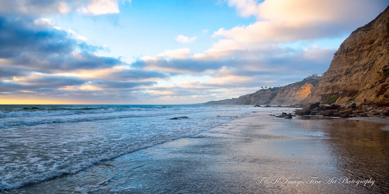 North Scripps Beach Sunset — La Jolla — California