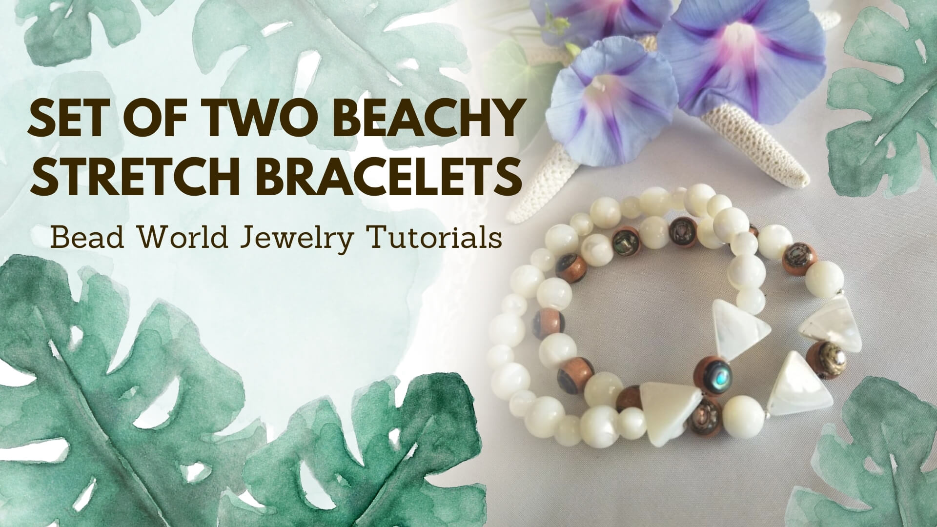 ​Set of Two Beachy Stretch Bracelets