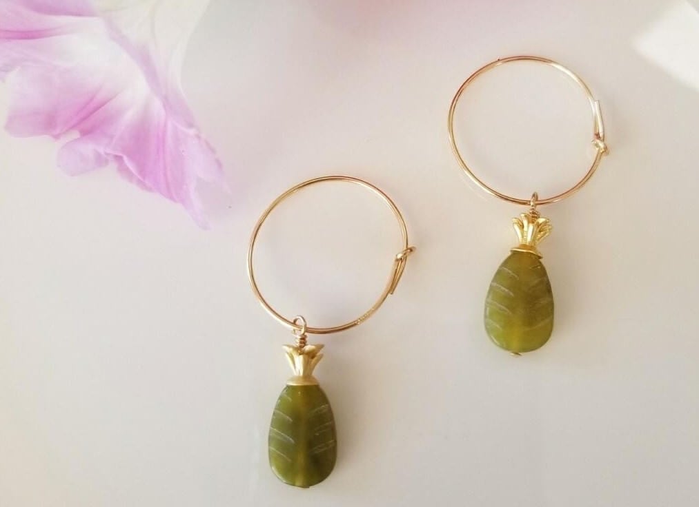 ​Rainforest Pineapple Earrings