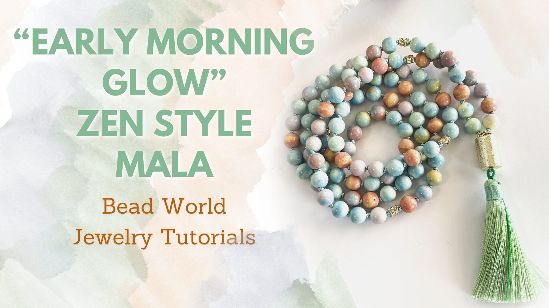 ​“Early Morning Glow” - Zen Style Mala