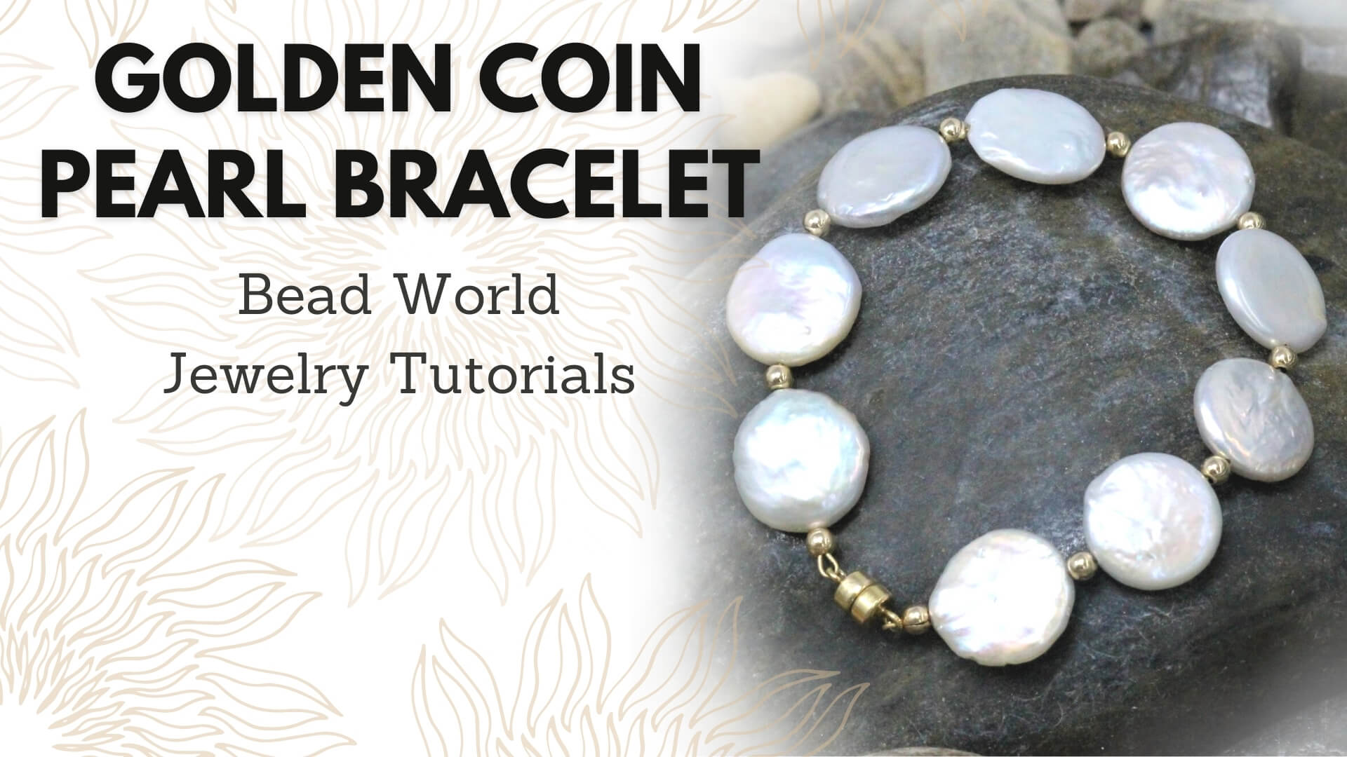 Golden Coin Pearl Bracelet