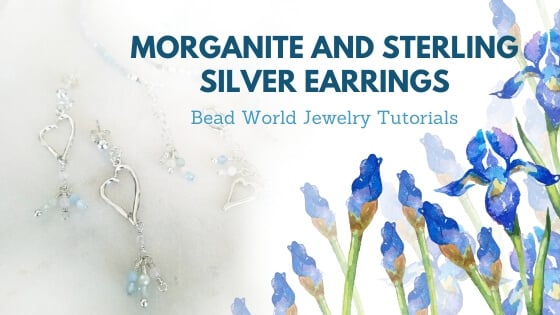 ​“Two Hearts are Better than One” Earrings – Morganite & Sterling Silver