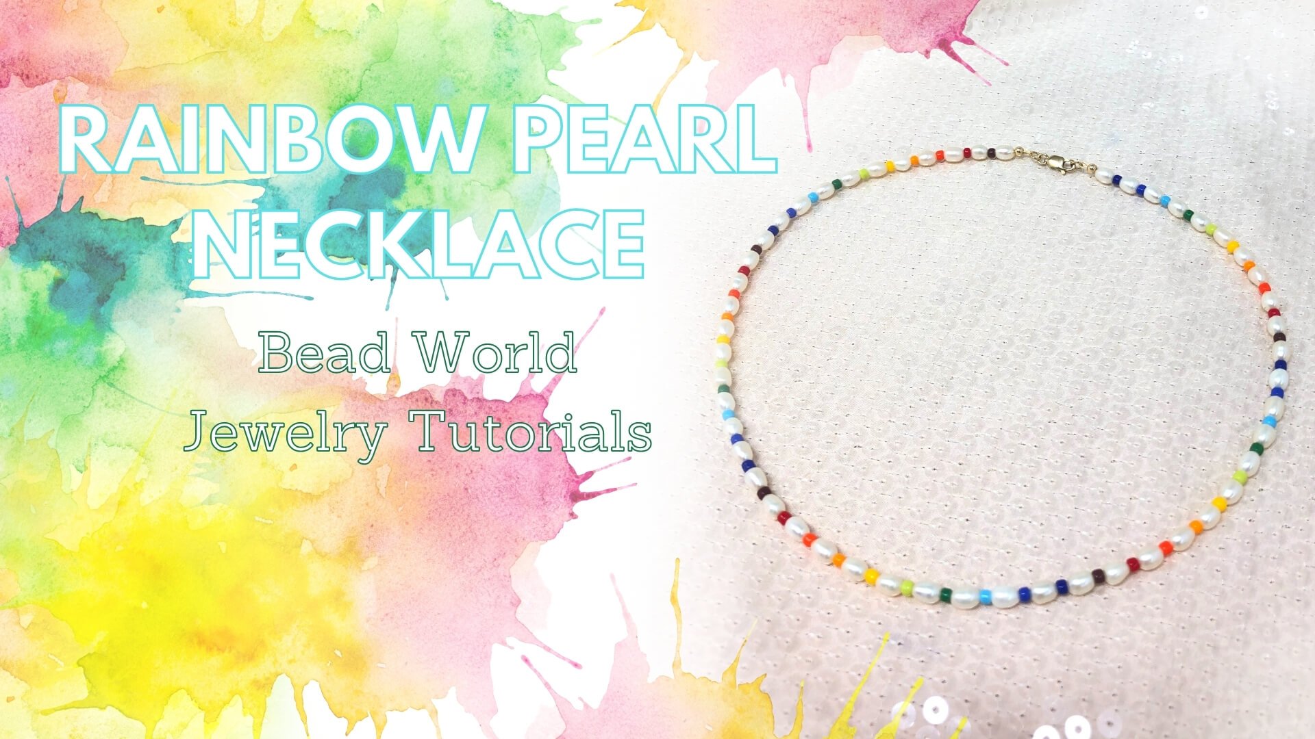 Rainbow Pearl Necklace