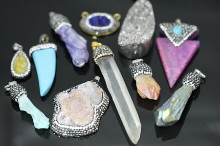 Druzy & Pave Pendants