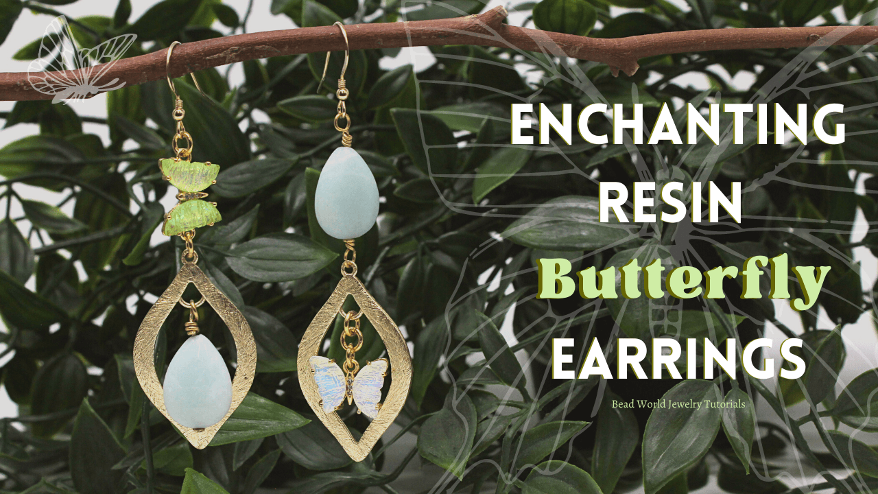 Enchanting Resin Butterfly Earrings