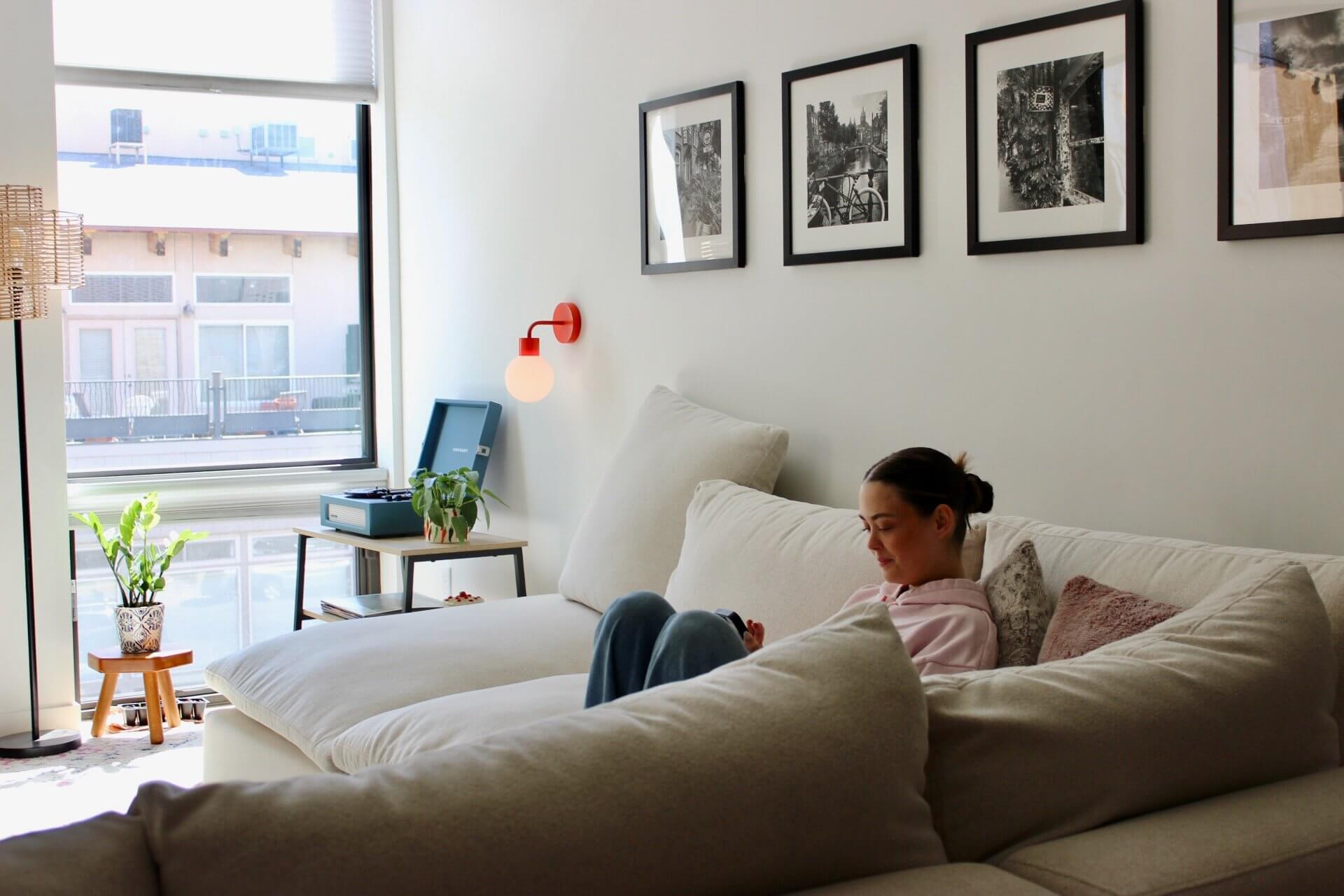 The 6 things a loungewear company founder does to make her apartment cozier