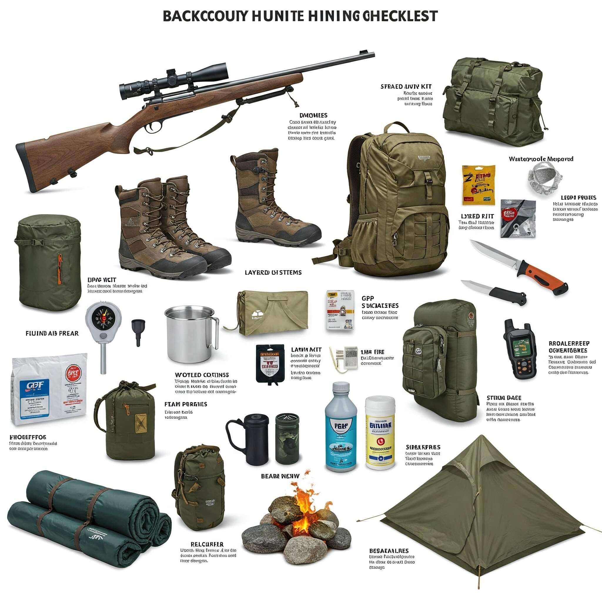 Essential gear checklist for backcountry hunting