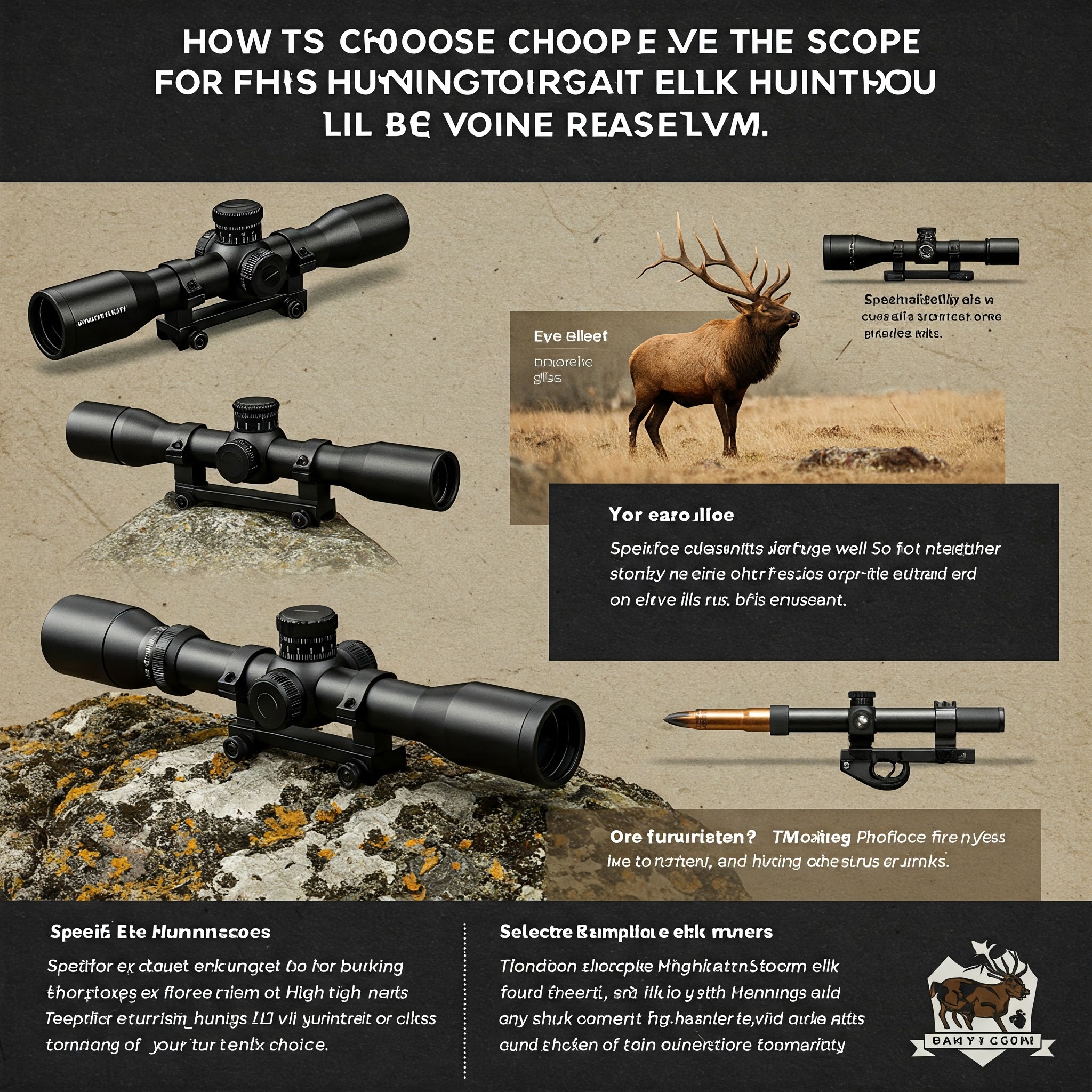 How to choose a rifle scope for elk hunting