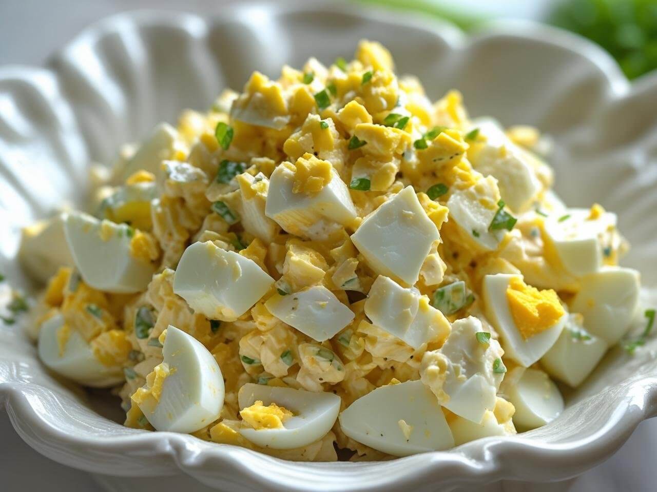  Eggs salad, a food rich in B vitamins for brain health]