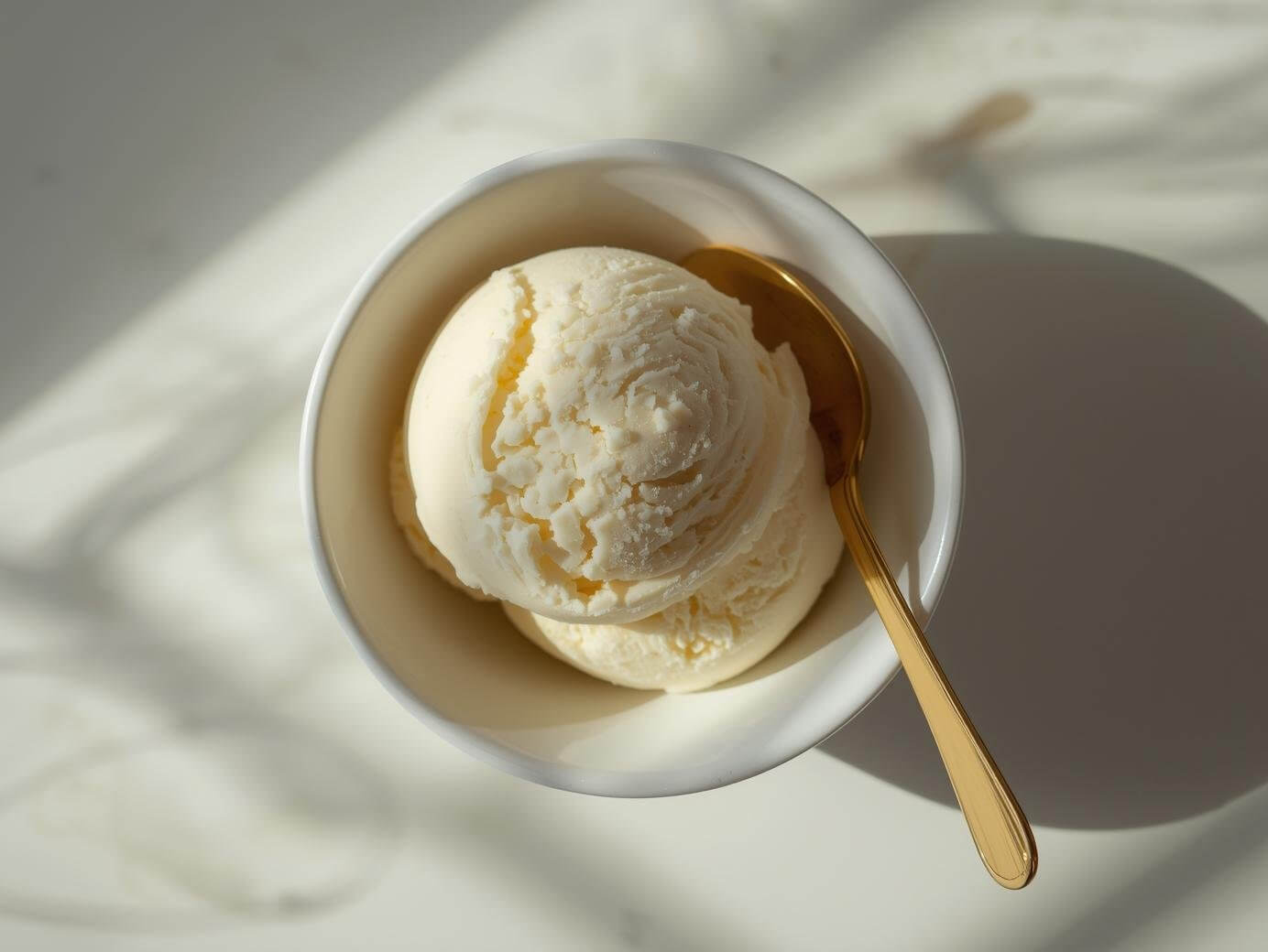 Bowl of ice cream representing rich dairy foods that may affect migraine symptoms