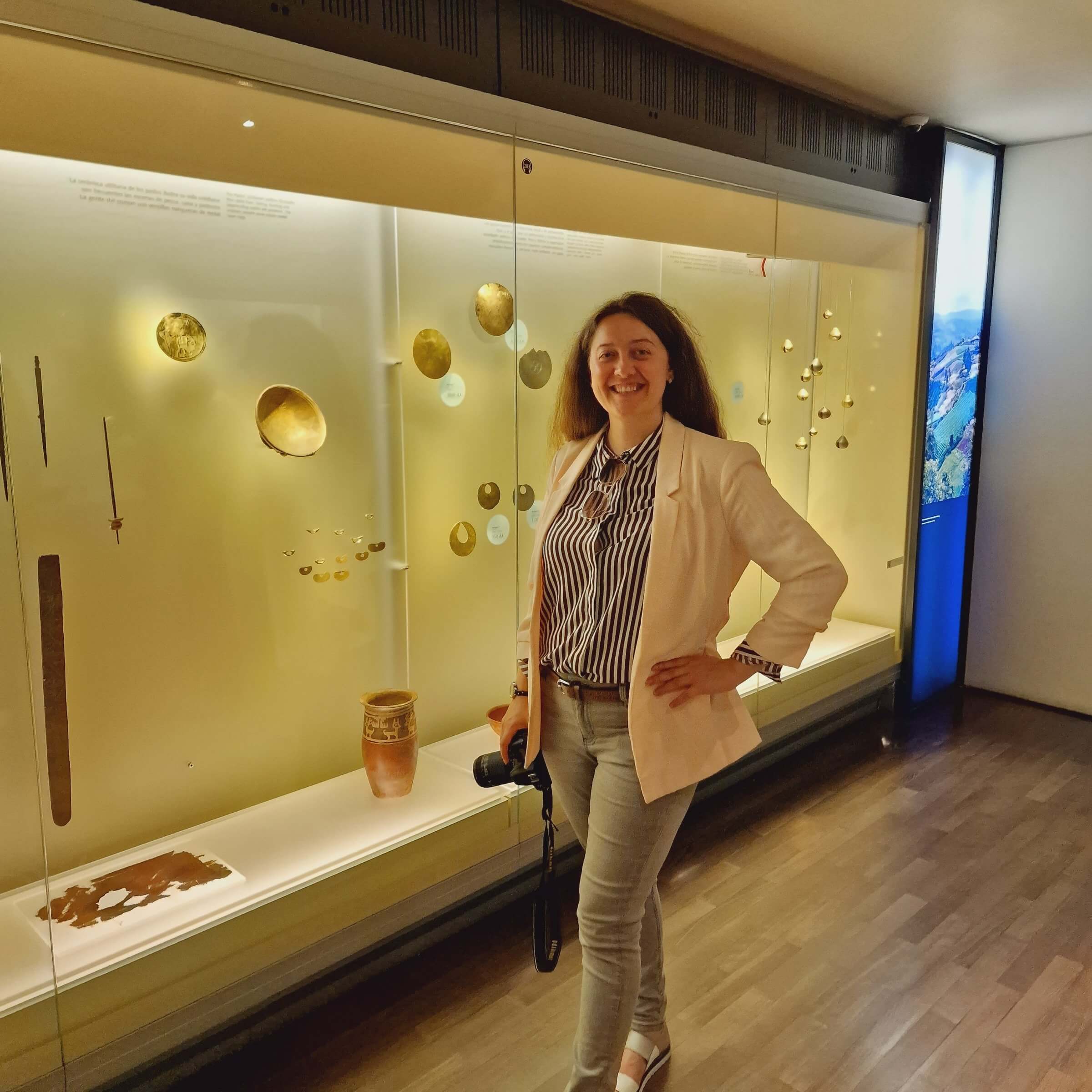Mihaela in musieum in Colombia