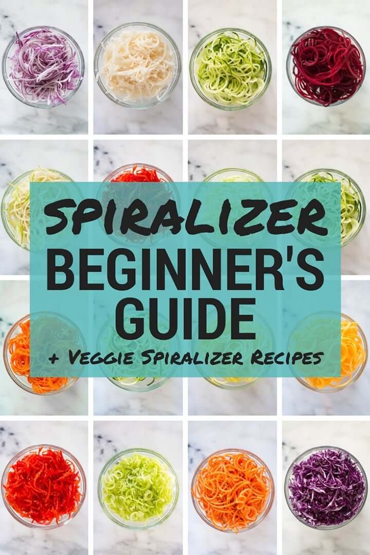 Veggie Spiralizer Recipes | Spiralizer Beginner's Guide + Easy Veggie Spiralizer Recipes | A Sweet Pea chef