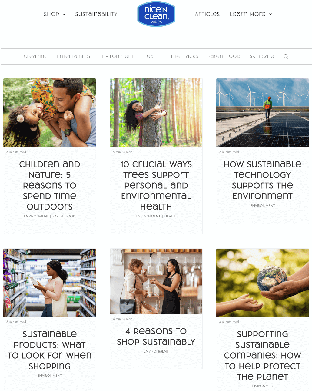 Nice 'n Clean Wipes Blog