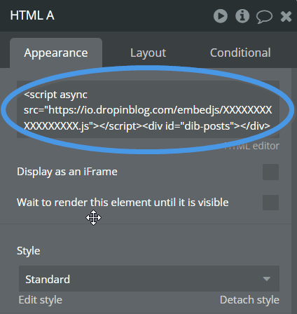 Bubble blog install step