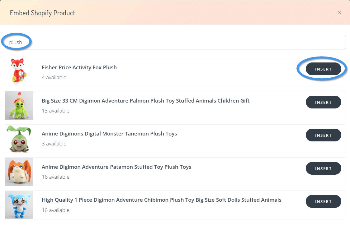 Embed a product into your blog post in Shopify
