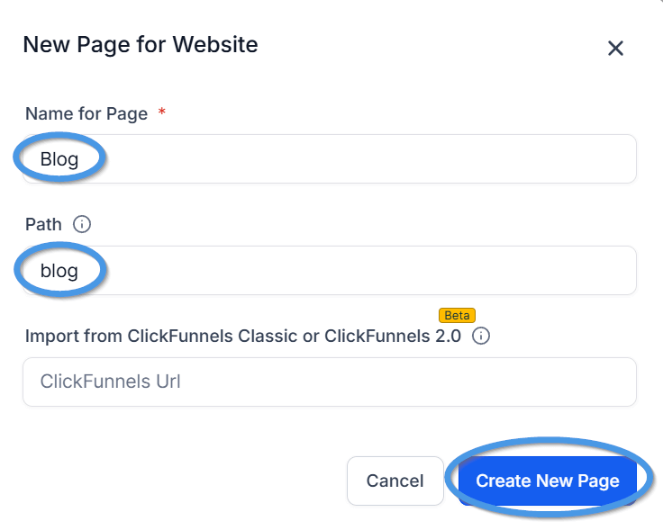 HighLevel blog install step