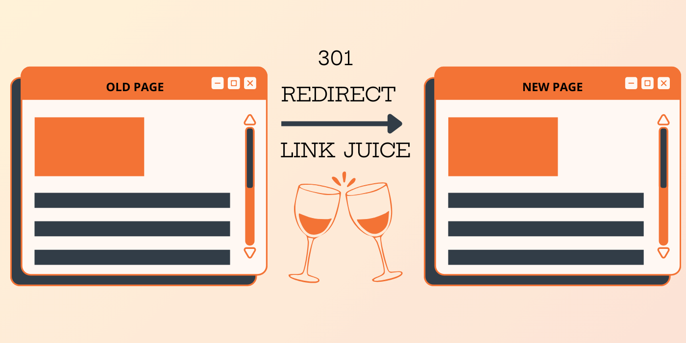 301 redirects can help pass link equity (link juice) from one page to another
