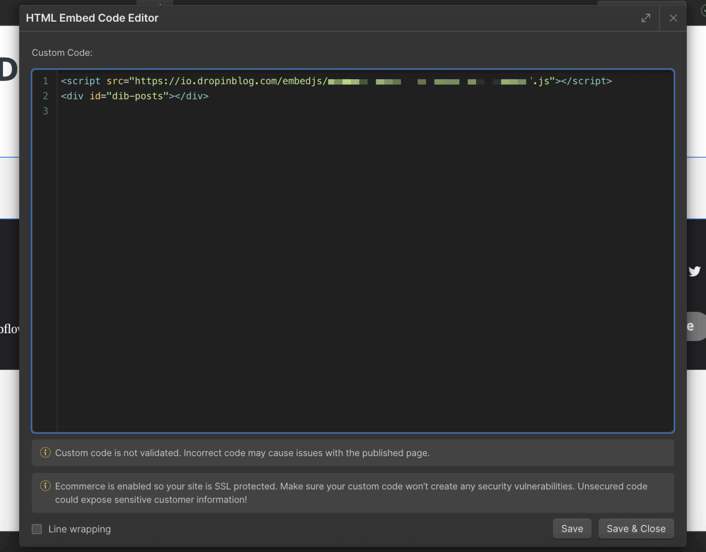 Webflow blog install step