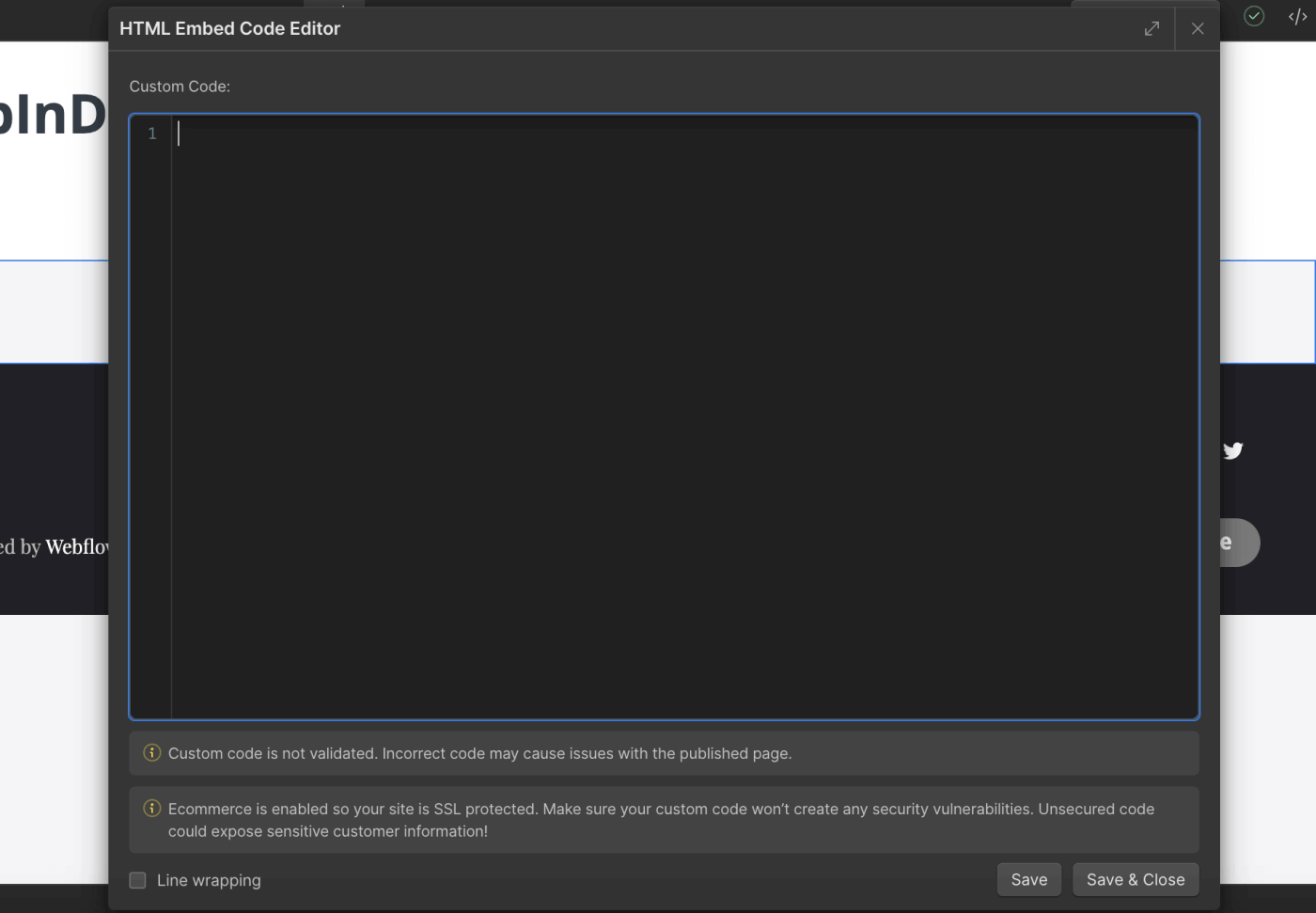 Webflow blog install step