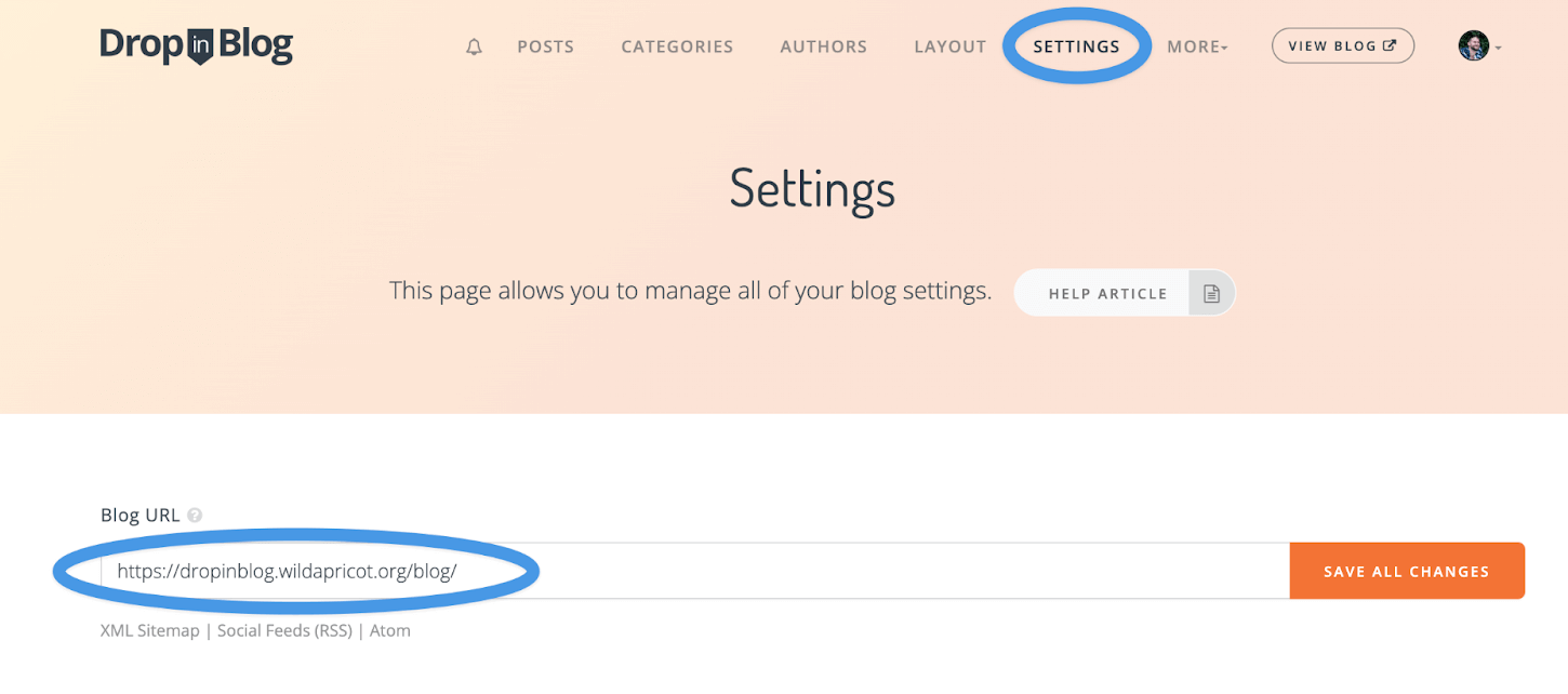 WildApricot blog install step