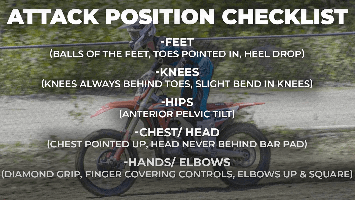 dirt bike foot position mistakes infographic
