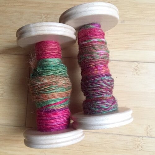 Spinning with dyed fiber, a guest blog post on the Woolery blog by Jillian Moreno.
