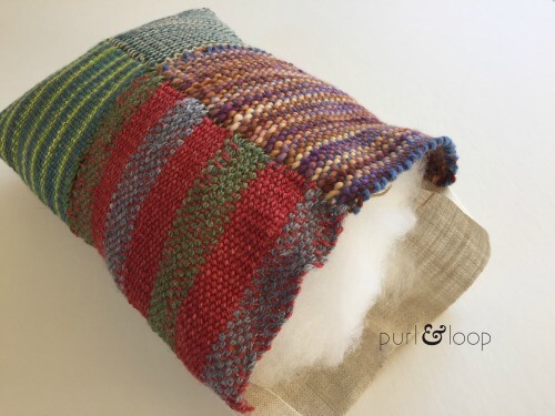 Free woven pillow tutorial from Purl & Loop on the Woolery Blog