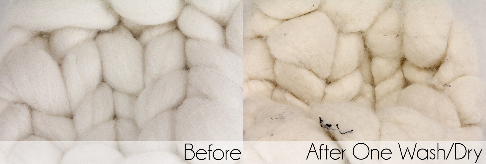 Washed roving swatch