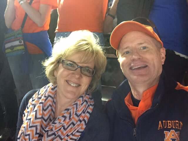 Perri & Wave McFarland rooting for the Auburn University Tigers