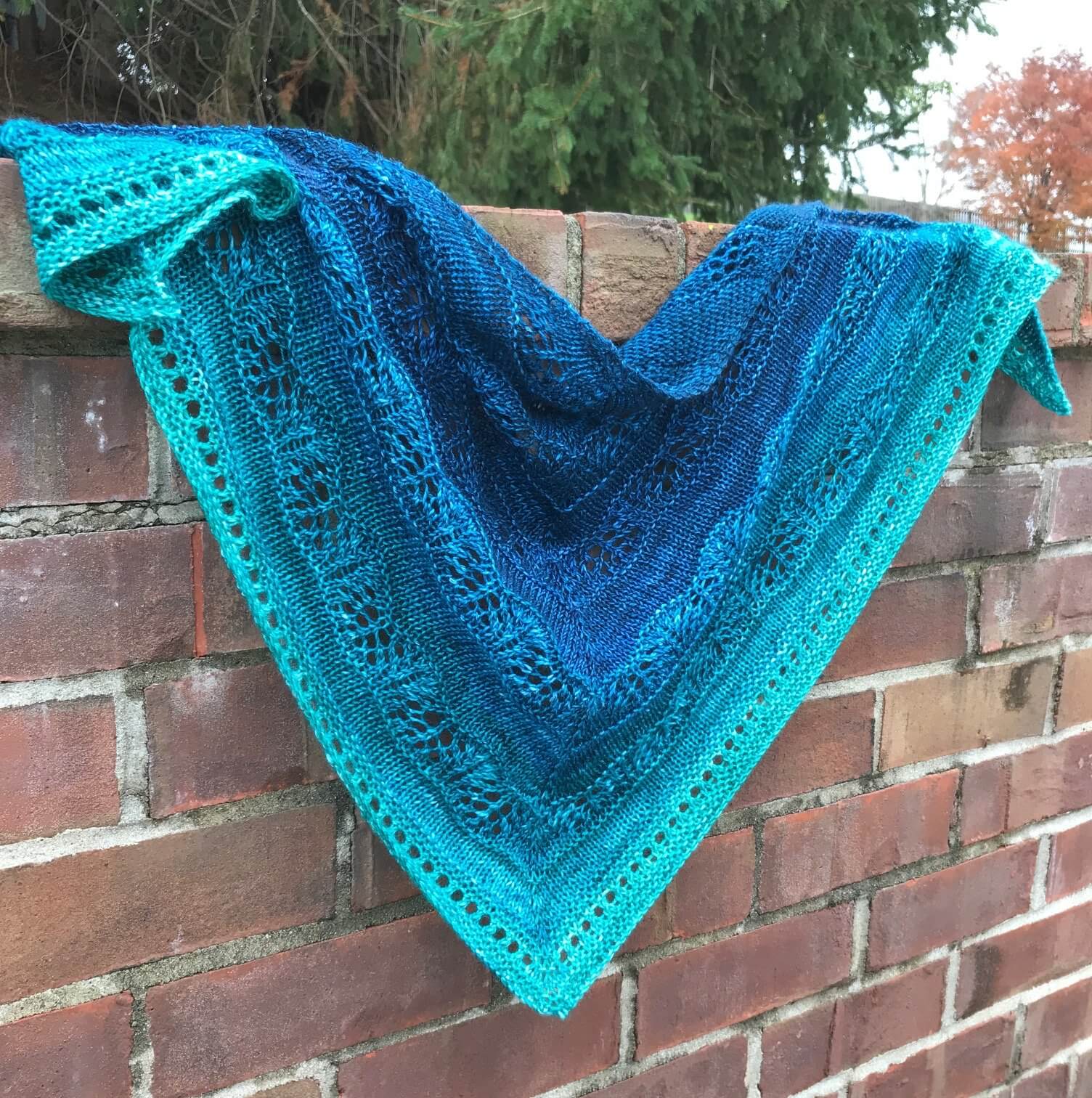 Gradient Knit Shawl