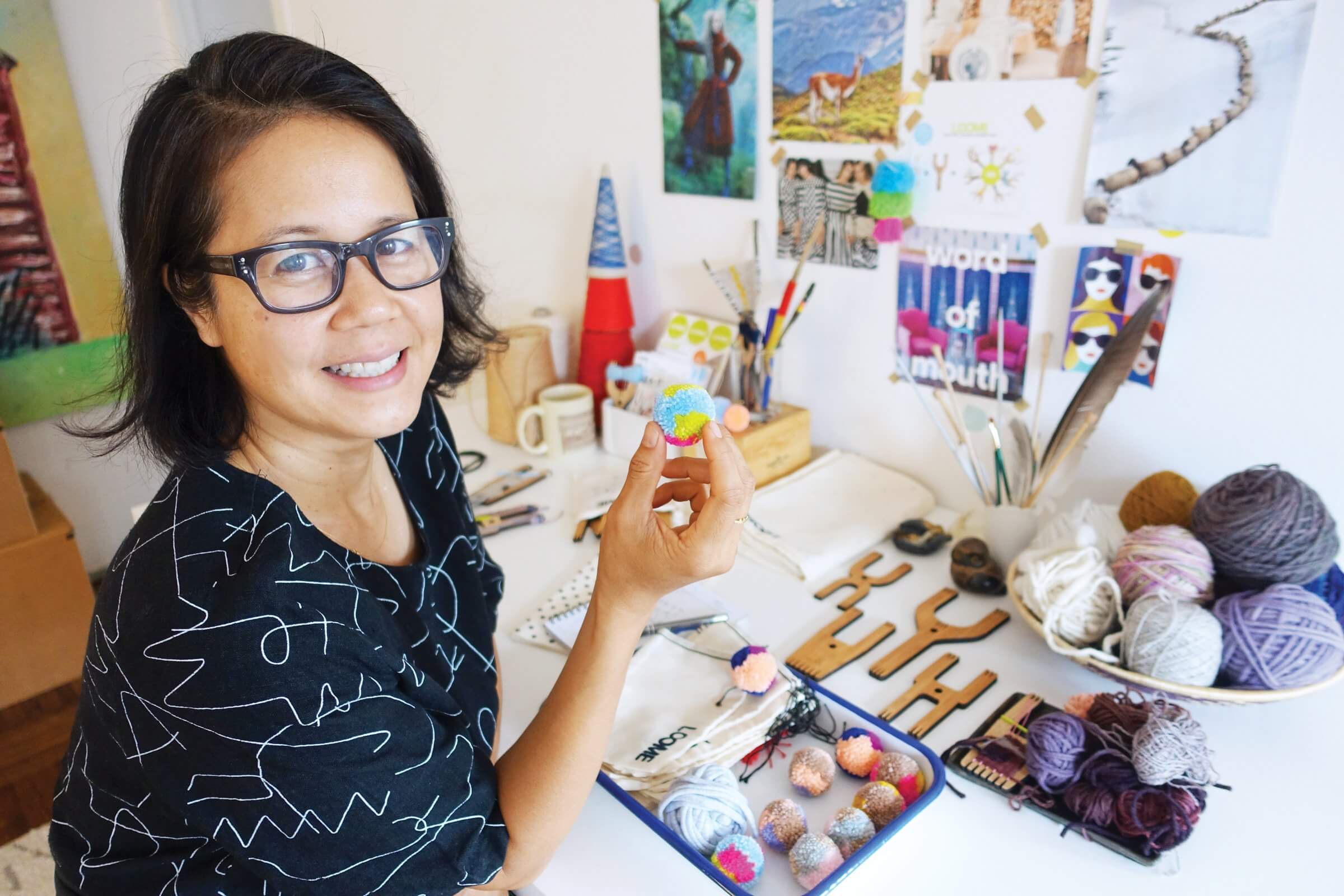 Vilasinee Bunnag loves pompoms