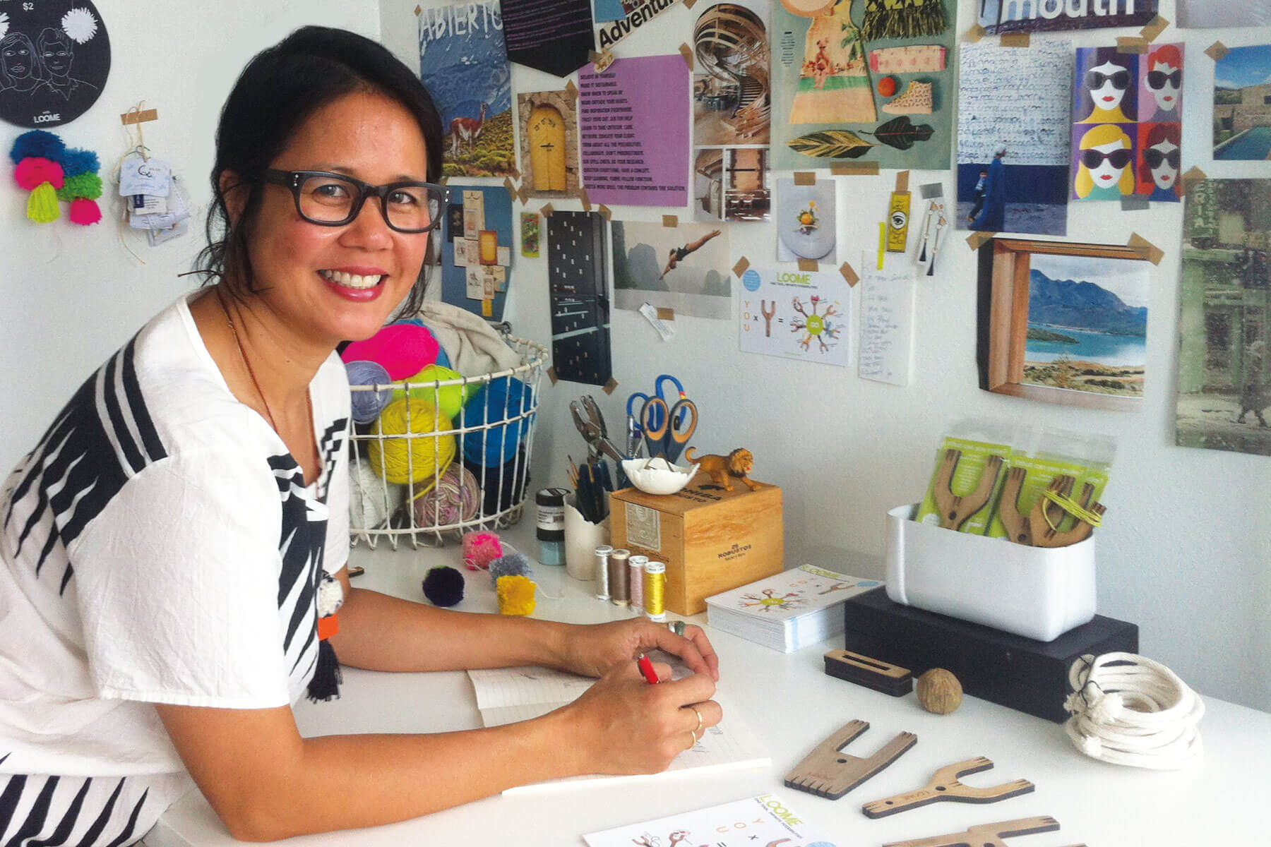 Vilasinee Bunnag working on designing Loome tools