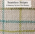 How to weave seamless stripes, a free printable weaving tip from the Woolery.
