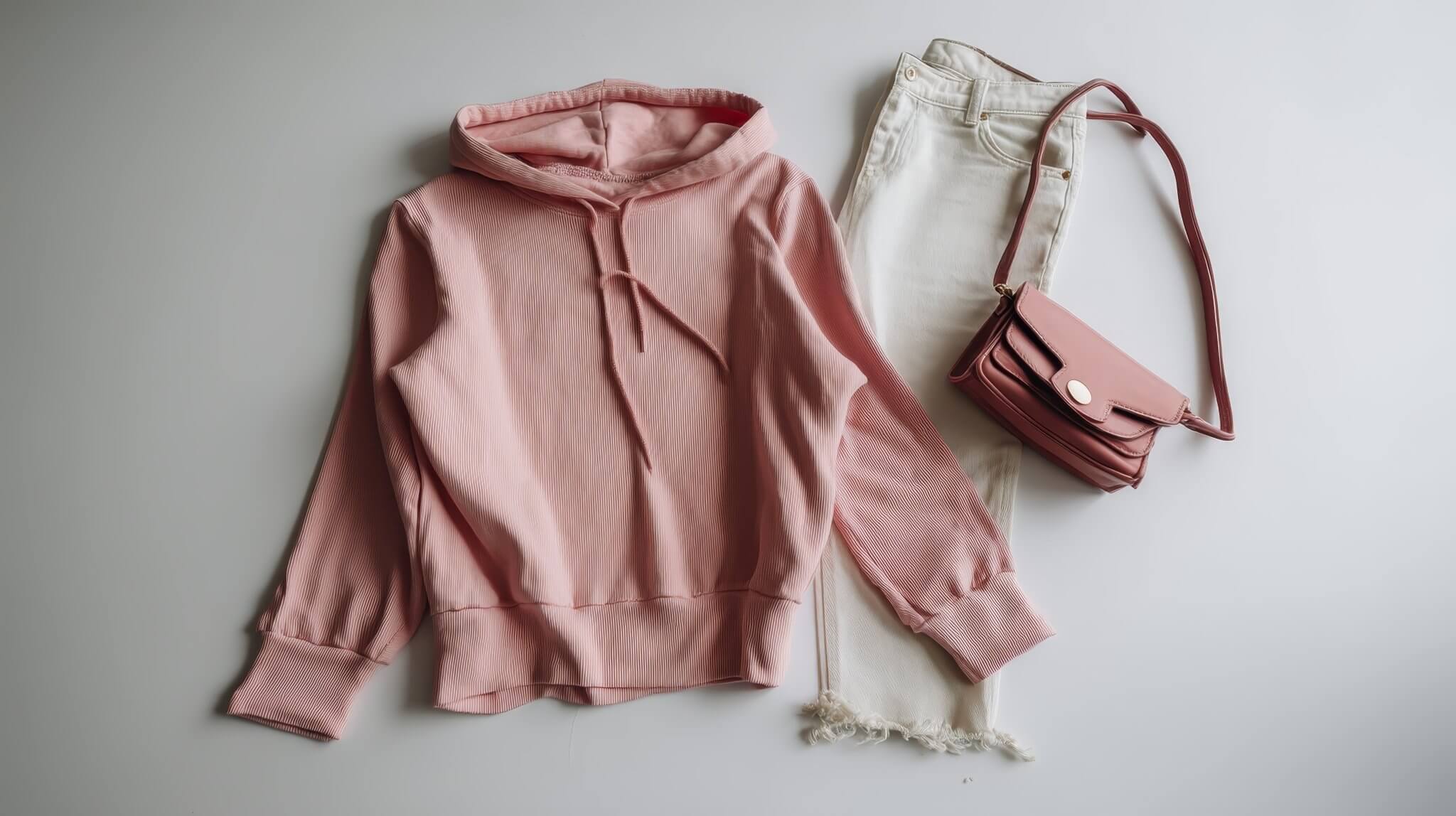 Minimalist flatlay of sustainable Tencel clothing answering is Tencel fabric toxic