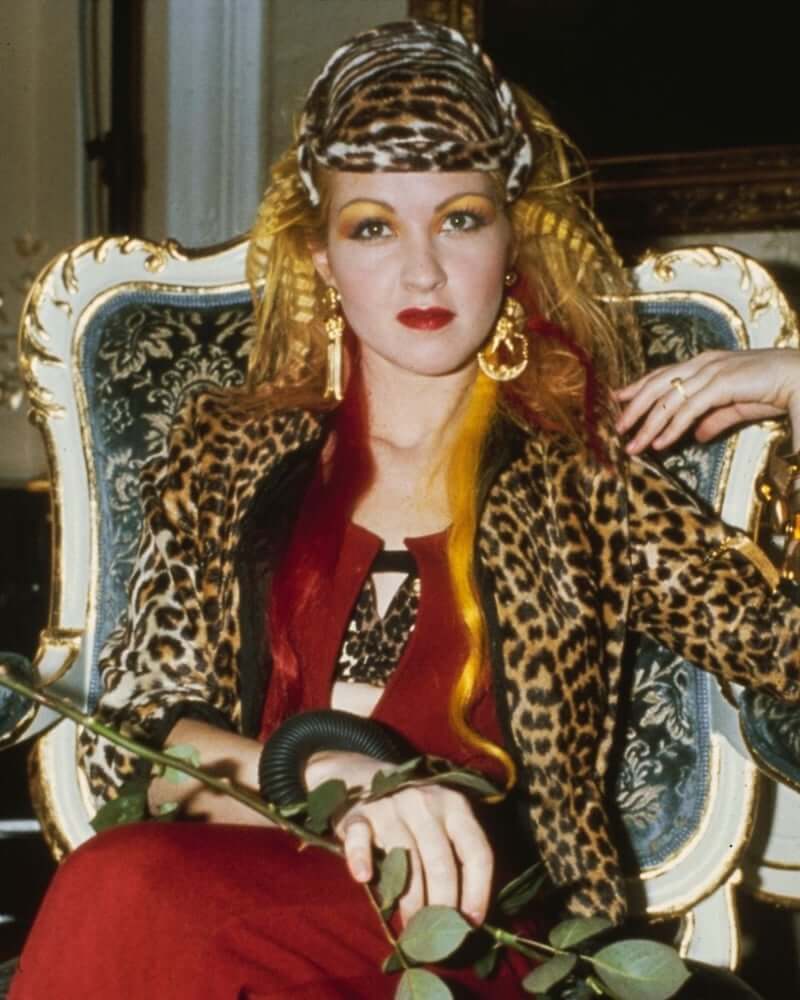 Cyndi Lauper 80s style inspiration — anti beige icon.
