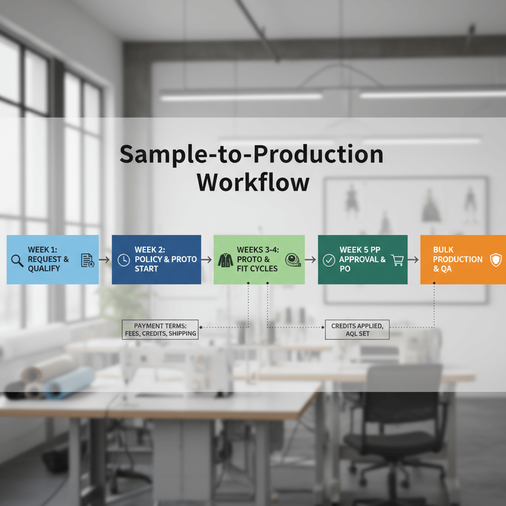 Roadmap timeline from request and policy confirmation to proto/fit and PP approval